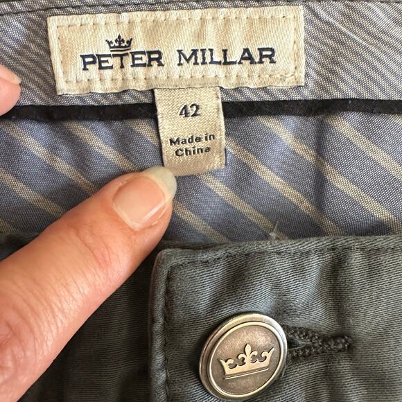 Peter Millar Men’s Signature Sateen Five Pocket Pant in Navy Size 42x32 - Picture 2 of 9